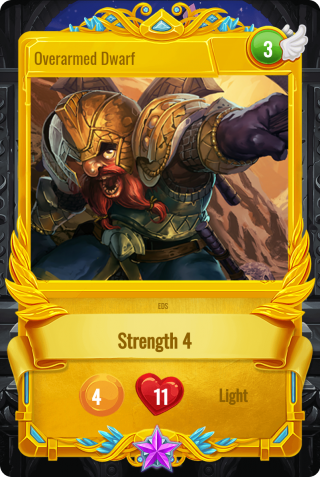 SoG Card Overarmed Dwarf: SoG epic card