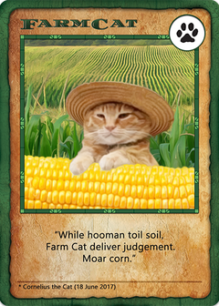 Your friendly farm feline who helps tend the bitcorn harvest