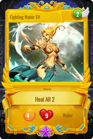 SoG Card Water Spear Fighter: SoG rare card