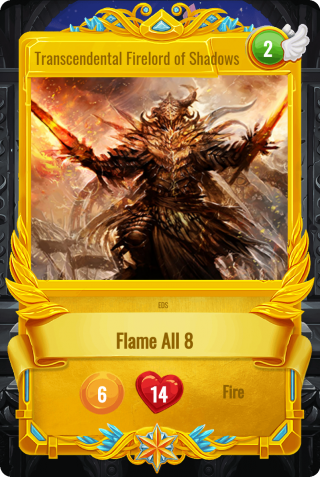 SoG Card Transcendental Firelord: SoG legend card