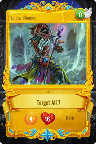 SoG Card Yellow Shaman: SoG rare card