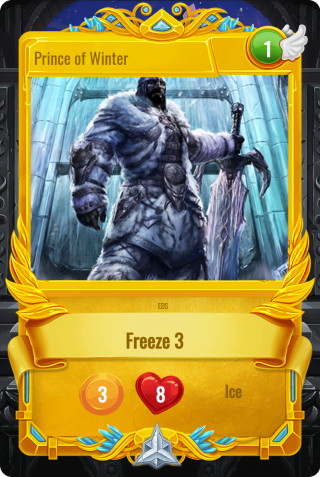 *SoG Card Prince of Winter: SoG common card